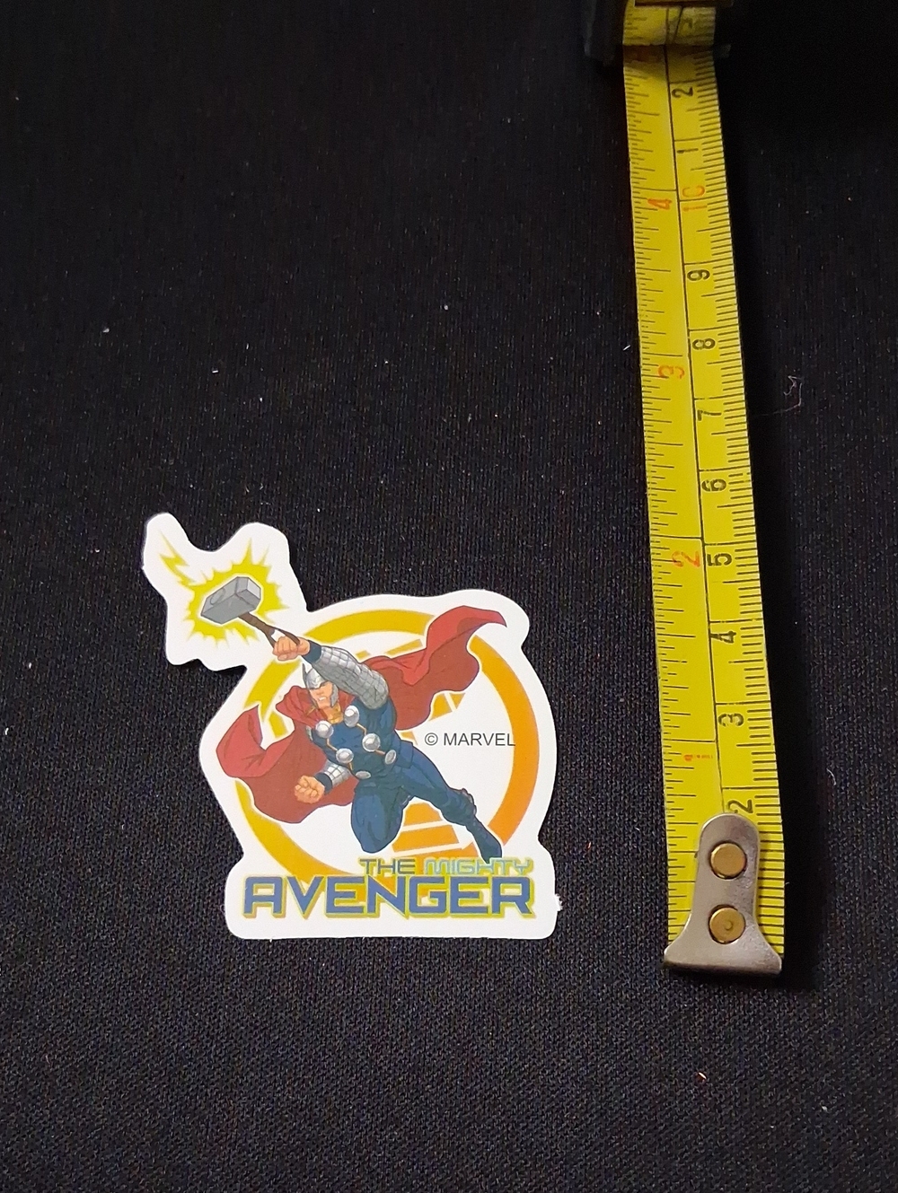 Marvel Thor Waterproof Sticker - The Mighty Avenger. Red, Blue & Yellow